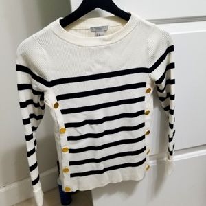 H&M striped black and white sweater